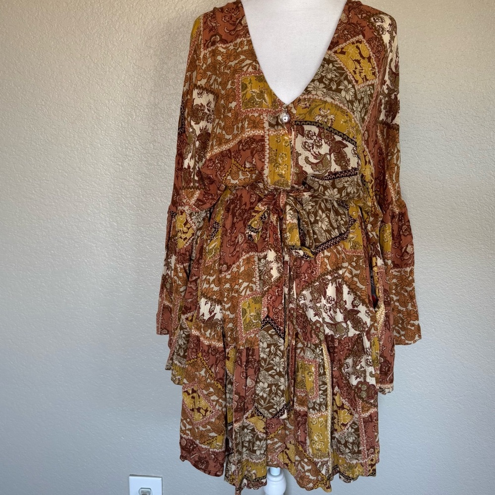 NEW Rip Curl Bohemian Patchwork Dress
